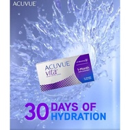 ( 6 Lenses + Free Acuvue 300 ml Solution ) Acuvue Vita Silicone Hydrogel Monthly Disposable Lens Cle