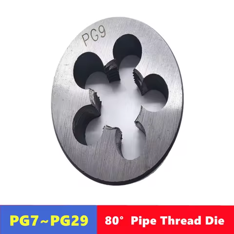 80 ° PG Pipe Thread Die PG7 PG9 PG11 PG13.5 PG16 PG21 PG29, Used as a Tool for Tapping External Thre