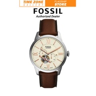 [Official Warranty] Fossil ME3266 Townsman Multifunction Brown Leather Men Watch