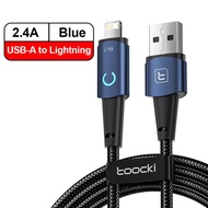 sell well yqcx001 - / Toocki 6A USB Type C Data Cable for iPhone 14 Samsung Xiaomi OPPO Led Fast Cha