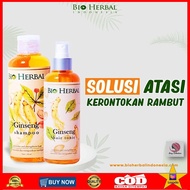 PAKET 2IN1 BIO HERBAL SHAMPO DAN BIO HERBAL HAIR TONIC ORIGINAL BPOM - Bio Herbal Ginseng Paket Sham