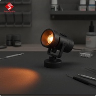 Sharprepublic Model Illuminator with Round Base Compact Miniature Illuminator with Bracket Accessory