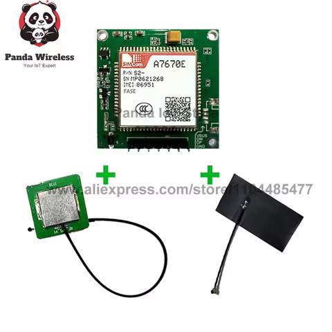 SIMcom A7670E A7670E-FASE A7670E-LASE Core Board Data Voice GNSS CAT1 4G GPS LTE-FDD B2/B4/B5/B12/B1
