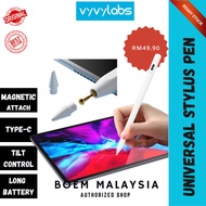 Vyvylabs Capacitive Stylus Pen Tilt Sensitive, Palm Rejection, Magnetic Charging iP-ad/Tablet