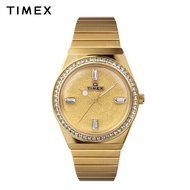 Timex Q Timex Gold Stainless Steel Analog Quartz Watch For Women TW2W10500