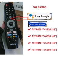 for Astron voice  Smart TV Google TV Remote Control for FTV3250 / FTV4350 / FTV5550 / FTV6550 RC0385