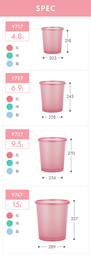Keyway 珠光花語垃圾桶15L Y747 紙林 收納桶 聯府【如歸小舖】