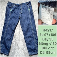 H4217 JAPANESE BIGSIZE GRUNGE VINTAGE RETRO JEANS y2k
