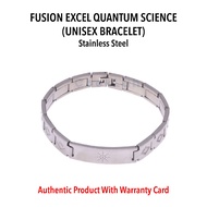 Fusion Excel (AUTHENTIC) Quantum Energy Unisex Bracelet Stainless Steel Scalar Energy JAPAN Technology
