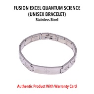 Fusion Excel (AUTHENTIC) Quantum Energy Unisex Bracelet Stainless Steel Scalar Energy JAPAN Technolo