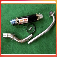 Red LEO RACING EXHAUST OPEN FOR Y15ZR LC135 5S/LC135 4S