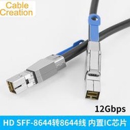 Mini SAS HD 務器連接陣列DELL IBM HP外置SFF-8644轉sff-8644  露天市集  全台最大