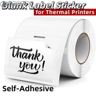 AARON1 230Pcs Blank Label Sticker, Transparent DIY Self-Adhesive Label, Durable Square/Round Tear Re