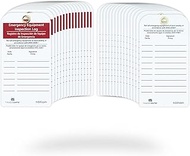 TRADESAFE Bilingual Emergency Equipment Inspection Log, Inspección de Equipo de Emergencia - 30 Eye