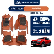 Fiber Leather Car Floor Mats for MG G50 2019-To Present 8 seats ZKAPET