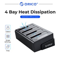 ORICO 4 Bay Hard Drive Docking Station with Offline Clone SATA to USB 3.0 HDD Docking Station for 2.5/3.5 inch HDD Support 64TB