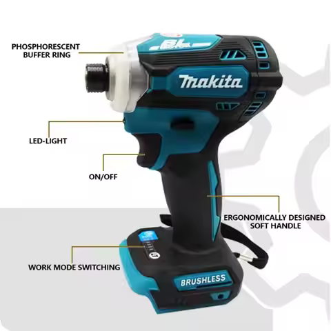 Makita DTD171 18V Brushless Impact Driver Rechargeable Screwdriver Drills Cordless Power Tools Witho