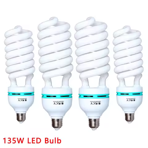135W LED Lighting Bulbs Photography Video Light Lamp Light Bulb Daylight E27 Socket For Softbox Phot