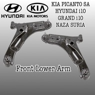 OEM Korea 1car 2pcs Kia Picanto SA Hyundai i10 Grand i10 Naza Suria Front Lower Arm Set Depan