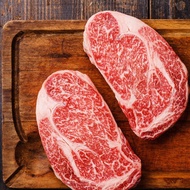 Wagyu striploin beef steak & Red wine | Steak Combo