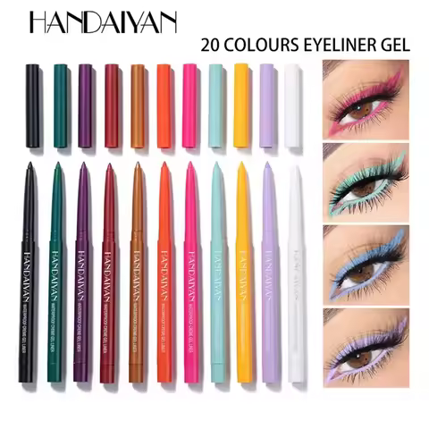 New 20 Color Waterproof Pearlescent Matte Eyeliner Not Easy To Smudge Eyeliner Pen Rotatable Eyeline