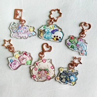 [READY STOCK] Pokemon Cute Keychain Bag Ornaments Fairy Party Clefairy Kirlia Whimsicott Sylveon Mim
