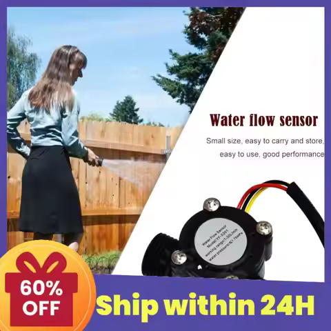 YF-S201 DC 5-18V 1/2 Inch Water Flow Sensor 1.75MPa Hall Effect Flow Sensor Hall Liquid Water Flow S