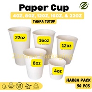 Paper Cup 4oz, 8oz, 12oz, 16oz, 22oz Not Including Lid - Cold Coffee Paper Cup, Cold Paper Cup - Pri