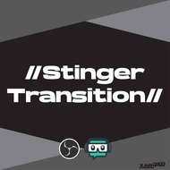 Stinger transition for OBS/Streamlabs OBS for Twitch/YouTube live/Facebook Gaming