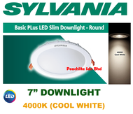 SYLVANIA - Basic PLus LED Slim Downlight – 7” inch Round 15W 4000K (Cool White)