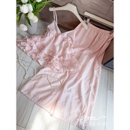 2d long ruffle house dress qc 0149