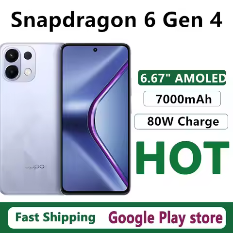 Original Oppo K12S Mobile Phone Snapdragon 6 Gen 4 OTA 6.67" AMOLED 120HZ 50.0MP Camera 7000mAh Batt