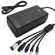 54.6V 2A Charger(5 in1 Plugs) Universal for 2A 54.6V/48V Li-ion Battery，Electric Bicycle Scooter e-B