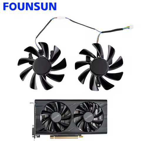 New FD9015U12S GPU Graphics Cooling Fan For Radeon Sapphire RX 580 2048SP 8G D5 Graphics Video Card 