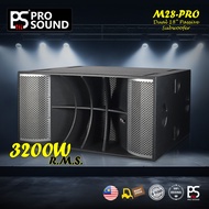 (SEBIJI) PS Pro Sound Malaysia M28-PRO Double 18" Passive Subwoofer (Twin 18 Subwoofer) 3400W RMS
