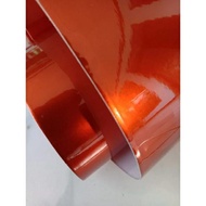 Glossy candy metallic orange scotlet sticker