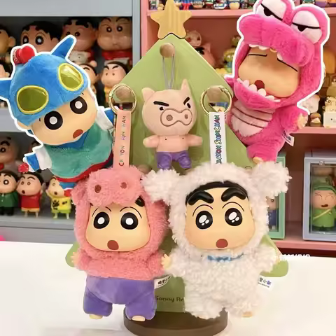 Trendy Play New TOPTOY Crayon Shin chan Party Series Vinyl Plush Blind Box Figurines Box Bag Hanging