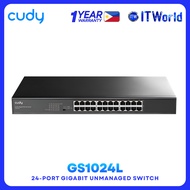 GS1024L 24-Port Gigabit Ethernet Unmanaged Switch – Desktop & Rack Network Switch itw