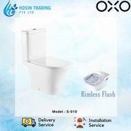 OXO 2 PIECE RIMLESS TOILET BOWL (HEIGHT: 40MM)