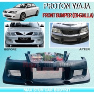PROTON WAJA E9-GIALLA STYLE FRONT BUMPER MATERIAL FIBER WAJA BUMPER DEPAN CAR BODYKIT