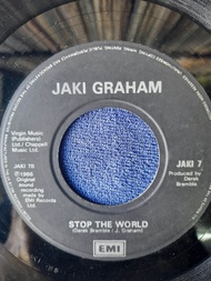 แผ่นเสียง7" box2 , JAKI GRAHAM , STOP THE WORLD , SET ME FREE , แผ่นเสียง 7" ต้นฉบับเดิม สภาพกำลังฟั