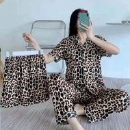 3in1 Button Sleepwear Korean Cotton Shortsleeve Set Pajama for Women #1