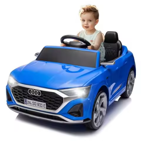 12V Licensed Audi SQ8 Ride on Car - Ride on Toys with Remote Control Dual Drive Soft Start 3 Speed M