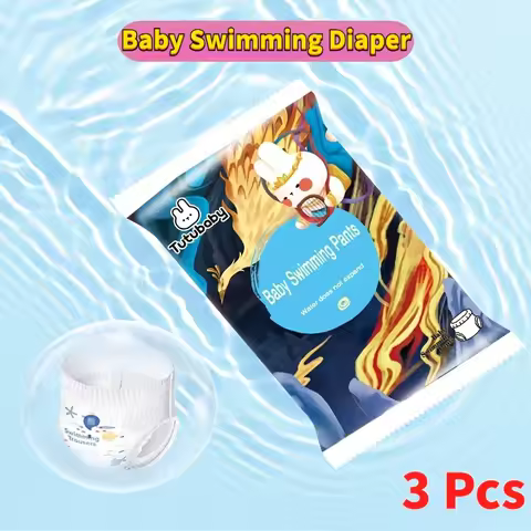 22-37lbs Size XL/5 3Pcs Diapers Baby Disposable Waterproof Infant Swimming Pants Leak Proof Independ