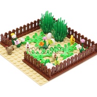 Marumine Farm Animals Building Blocks Set 48-109PCS DIY MOC Bricks with 16x16 Baseplate Rabbit Pumpk