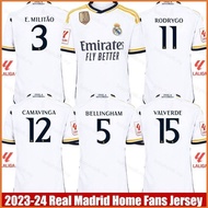 BHS 2025 Home Jersey Rodrygo Bellingham Militao Camavinga Valverde Football Tshirts Plus Size BSH [j