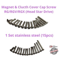 Suzuki RG/RGV/RGX  Cover Cap Screw Set (Head Star Drive)