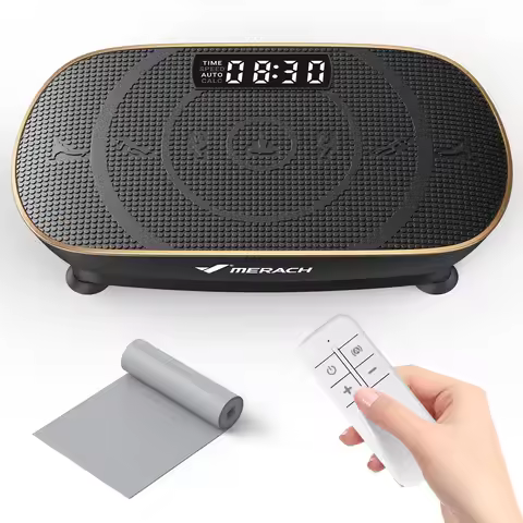 MERACH Vibration Plate Exercise Machine Whole Body Workout Power Vibrate Fitness Platform Vibration