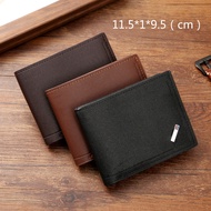 Zipper Wallet Youth Fashion Wallet Minimalist Wallet Men'S Wallet Bifold Wallet Slim Wallet Genuine Leather Wallet