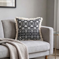 Couch Throw Pillow Covers Elegant Tassel Decorative Throw Pillow Farmhouse Soft Cushion Covers Durab